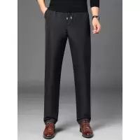 羽绒丝裤男士外穿休闲裤户外防风加厚中老年宽松保暖男士棉裤