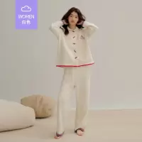 秋冬半边绒睡衣女宽松加绒加厚甜美卡通圣诞树新年家居服