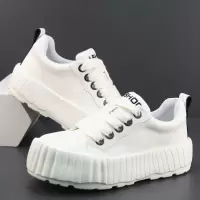 厚底增高男鞋新款真皮小白鞋贝壳头潮流板鞋轻便透气休闲鞋子