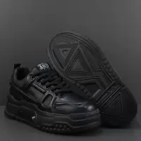 厚底增高网红老爹鞋男鞋春季新款真皮潮鞋百搭时尚休闲运动鞋