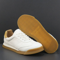 夏季新款男鞋真皮小白鞋头层牛皮复古潮流百搭软底运动休闲鞋