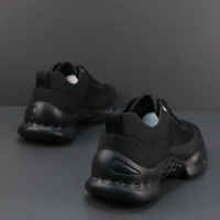 夏季男鞋新款透气网面休闲鞋超轻软底户外登山厚底运动跑鞋男