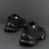 夏季男鞋新款透气网面休闲鞋超轻软底户外登山厚底运动跑鞋男