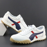 小白鞋男真皮透气运动鞋新款春季软底防滑德训鞋潮流休闲男鞋