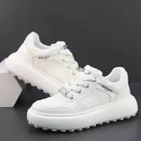 年春季新款男生头层牛皮板鞋男款潮鞋真皮欧洲站小众休闲鞋男