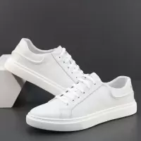 欧洲站男鞋夏季新款真皮小白鞋头层牛皮简约百搭透气休闲板鞋