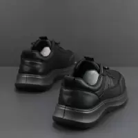 男士休闲皮鞋新款秋季新款真皮运动皮鞋中年爸爸鞋一脚蹬透气