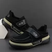 男士休闲皮鞋真皮新款秋季厚底轻便英伦潮流百搭牛皮乐福鞋男