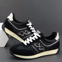 男鞋春季新款平底男士休闲德训鞋欧洲站男鞋真皮轻便运动潮鞋