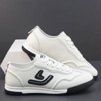 真皮德训鞋男头层牛皮透气软底软面休闲鞋运动板鞋时尚透气小白鞋