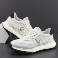 真皮运动鞋男头层牛皮轻便软底舒适透气户外休闲鞋男士潮流小白鞋