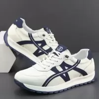 真皮运动鞋男户外旅游休闲鞋一脚蹬软底软面透气时尚百搭德训鞋子