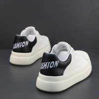 鞋子男款夏季新款厚底增高休闲鞋真皮透气小白鞋软底轻便板鞋