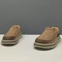 男士真皮一脚蹬懒人鞋百搭头层牛皮欧洲站男鞋轻便透气增高休闲鞋