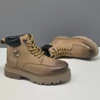 男士秋冬真皮马丁靴复古擦色英伦风厚底百搭短靴头层牛皮休闲鞋男