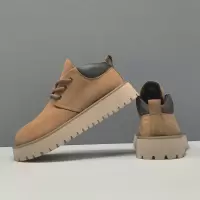 男生真皮中邦百搭男款潮鞋欧洲站男士厚底透气休闲鞋男