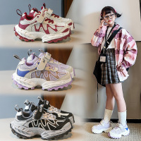 女童运动鞋男童新款秋季儿童鞋轻便小女孩网面透气学生跑步鞋