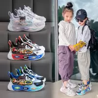 新款学生校园运动鞋男童女童休闲跑步鞋轻便透气可爱卡通童鞋