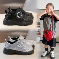 秋季新款儿童单鞋男童皮鞋女童低跟公主鞋学生校园演出舞蹈鞋