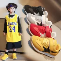 秋季新款儿童运动鞋男童女童休闲板鞋透气轻便学生跑步阿甘鞋