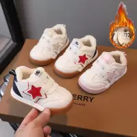 宝宝学步鞋年冬季新款加绒婴儿鞋五角星宝宝鞋童鞋小童潮