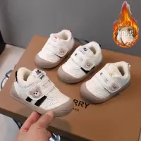 宝宝学步鞋年冬季新款小熊棉鞋婴儿鞋幼儿园童鞋宝宝加绒鞋