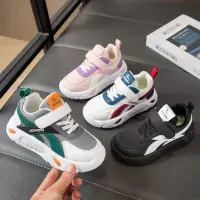 新款春秋季男童运动鞋魔术贴透气轻便中大童沙滩跑步鞋