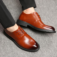 春秋皮鞋男真皮商务正装男士尖头办公男鞋子软底透气休闲皮鞋