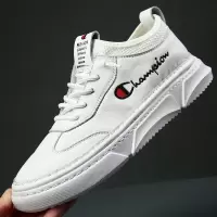 男鞋新款透气小白鞋子男学生韩版潮流百搭厚底运动休闲板鞋男