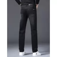 秋冬新款黑色潮流弹力棉百搭高端欧货修身小直筒显瘦牛仔裤