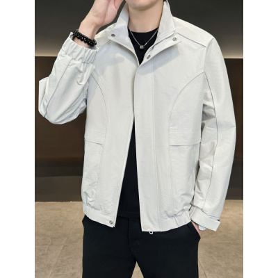 夹克新款宽松潮牌工装衬衫男长袖春秋季休闲衬衣外套拉链开衫