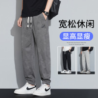 春夏新款男士休闲裤运动抽绳束脚垂感宽松潮牌时尚百搭卫裤