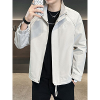 秋冬季高端外套男士新款潮流百搭刺绣工装夹克防风冲锋衣