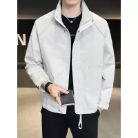 立领夹克新款痞帅高级感春秋款高品质男装早秋冲锋衣外套男款