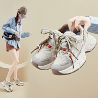 ins韩版厚底老爹鞋秋季新款街拍学生跑步运动鞋增高鞋