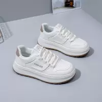 秋季新款透气ins潮韩版皮面鞋女学生街拍跑步运动休闲鞋