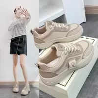 秋季新款韩版ins透气小白鞋低帮休闲板鞋厚底百搭松糕鞋