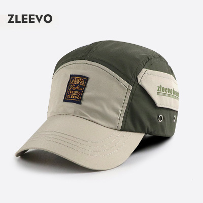 夏季速干帽子时尚男女士印花拼接棒球帽出行户外防晒鸭舌帽