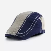 广东 帽子欧美简约撞色鸭舌帽男女士中青年前进帽