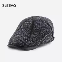 小香风春秋季鸭舌帽男女个性复古小众PU贝雷帽子原创时尚百搭