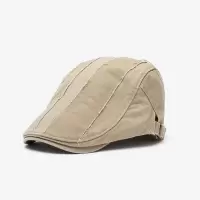 新款贝雷帽男士简约英伦复古帽子做旧潮流女前进帽子