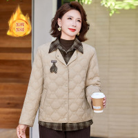 新款妈妈装棉衣女50岁假两件中老年女装大码宽松棉服冬装洋气中年