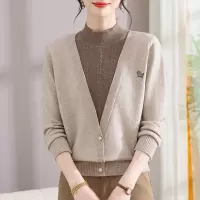 假两件妈妈装针织衫时尚新款中老年人女装40-60岁中年上衣女加绒