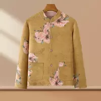 古风妈妈装棉衣外套时尚靓丽女装中老年人国风衣服冬装棉服年