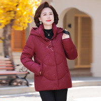 年加绒加厚妈妈装棉衣冬装加厚中年棉服女时尚中老年人衣服50