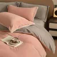 南通秋冬高级感婴儿绒床上用品 A类母婴级德芙绒牛奶绒四件套