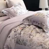 奢选新疆阿克苏长绒棉四件套100s数码印花高级感纯棉被套金棉单