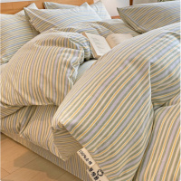 秋冬加厚全棉磨毛四件套纯棉原棉被套保暖床单床笠款床上用品套件