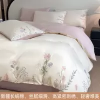 长绒棉床上四件套轻奢高级感纯棉床单被套新款床笠床品