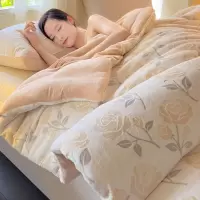 大豆纤维牛奶绒被子冬被冬季加厚保暖棉被芯冬天宿舍单人被褥通用